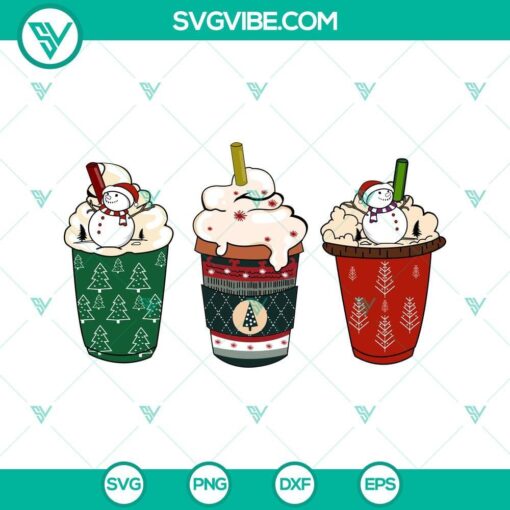 christmas coffee latte svg png dxf eps cut files vector clipart 4 mockup