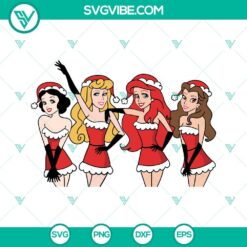 Christmas, Disney, SVG Files, Christmas Disney Princess Mean Girls SVG Image 12