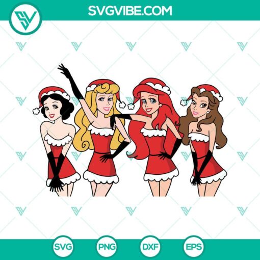 christmas disney princess mean girls svg png dxf eps clipart cut file layered 9 mockup