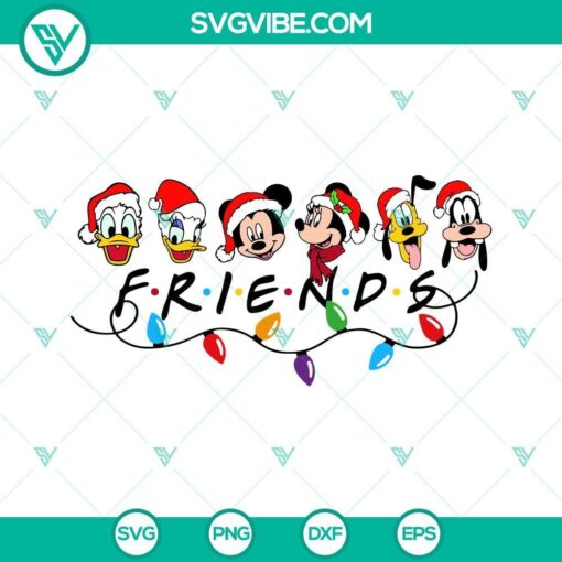 christmas friends svg disney christmas svg best day ever svg character face xmas svg christmas squad svg 9 mockup