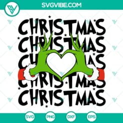 Christmas, SVG Files, Christmas Grinch Hand SVG Files, Grinch Heart Hands SVG 24