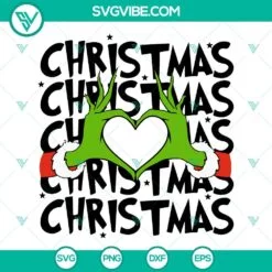 Christmas, SVG Files, Christmas Grinch Hand SVG Files, Grinch Heart Hands SVG 2