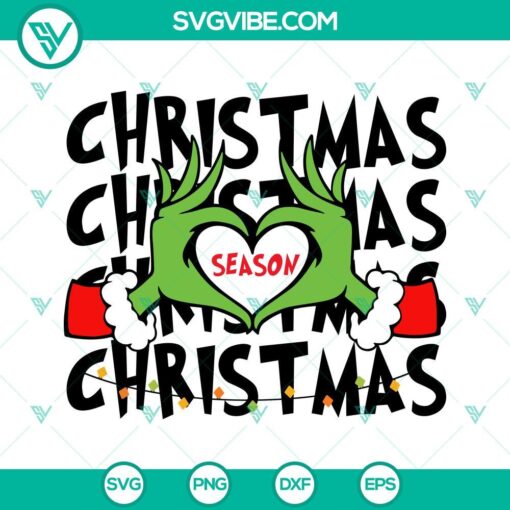 christmas grinch season svg grinch hand heart svg grinch merry christmas svg 6 mockup