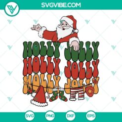 Christmas, SVG Files, Christmas Holly Jolly SVG Images, Santa Claus Christmas 2