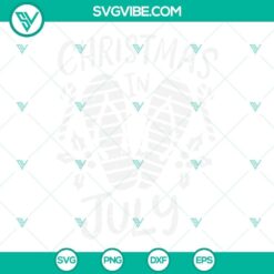Christmas In July SVG File PNG DXF EPS
