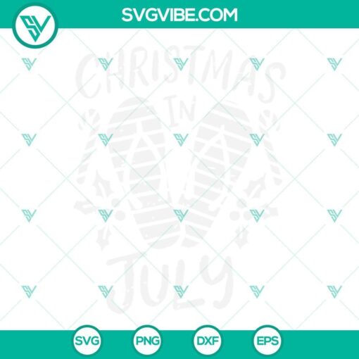 christmas in july svg png dxf eps 10 mockup