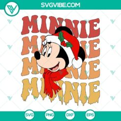 Christmas, Disney, SVG Files, Christmas Minnie Face Santa Hat SVG File, Disney 2