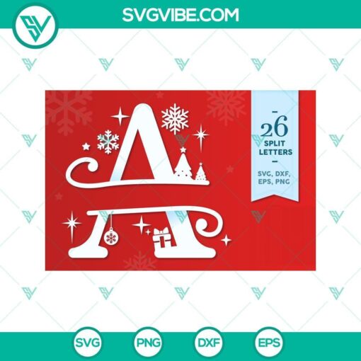 christmas monogram svg font christmas split letters svg christmas split alphabet svg christmas split alphabet letters svg christmas ornaments svg font 7 mockup