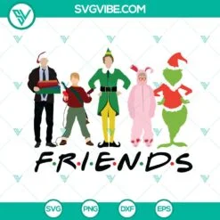 Christmas, SVG Files, Christmas Movie Friends SVG Download, Christmas Friends 2