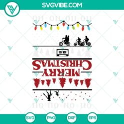 Christmas, Movies, SVG Files, Christmas Stranger Things SVG File, The Upside 2