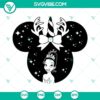 Disney Christmas Tiana Princess SVG featuring festive mouse head design in PNG format, perfect for holiday crafts and projects.