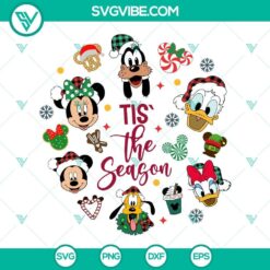 Family Vacation Christmas SVG images with "Christmas Tis The Season" design, perfect for download.