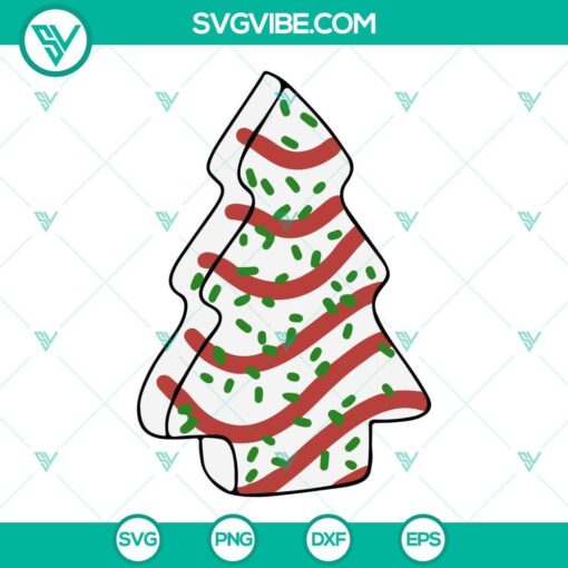 christmas tree cakes svg bundle little debbie christmas tree cakes svg png dxf eps vector clipart 10 mockup