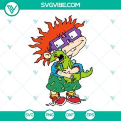 Chuckie and Reptar SVG download with Chuckie Finster and Rugrats design, available in SVG, PNG, and DXF file formats.