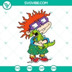 Cartoons, SVG Files, Chuckie Finster Rugrats Svg Png Dxf Eps Cricut Silhouette 3