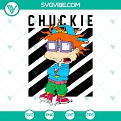 Cartoons, SVG Files, Chuckie Finster Rugrats Svg Png Dxf Eps Cricut Silhouette 4