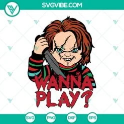 Halloween, SVG Files, Child’s Play Chucky Blood Effect SVG Images PNG DXF EPS 4