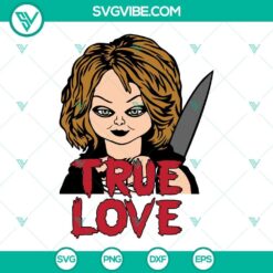 chucky and bride of chucky svg wanna play true love svg horror couple halloween svg png dxf eps 2 mockup