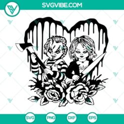Chucky And Tiffany SVG Files, Chucky Bride SVG Download, Chucky SVG Images, Halloween