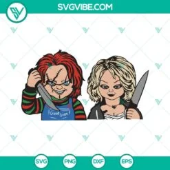 Halloween, Movies, SVG Files, Chucky And Tiffany SVG Files, Couple Horror 2