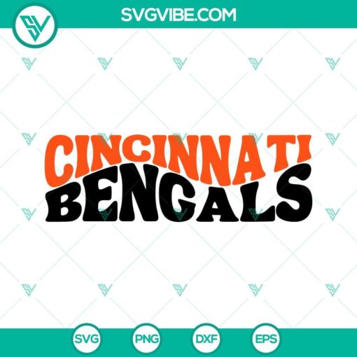 cincinnati bengals football svg png dxf eps cut files 7 mockup