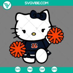 Cartoons, Sports, SVG Files, Arizona Cardinals Hello Kitty Cheerleader SVG 4