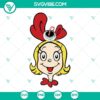 Cindy Lou Who candy cane cut files for Cricut in SVG, PNG, DXF, and EPS formats. Ideal for Christmas crafts and projects.