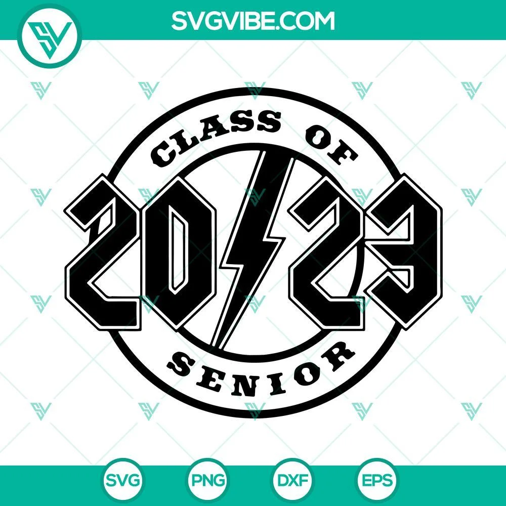 School, SVG Files, Class Of 2023 Senior SVG Images, 2023 Graduate SVG Download, 1