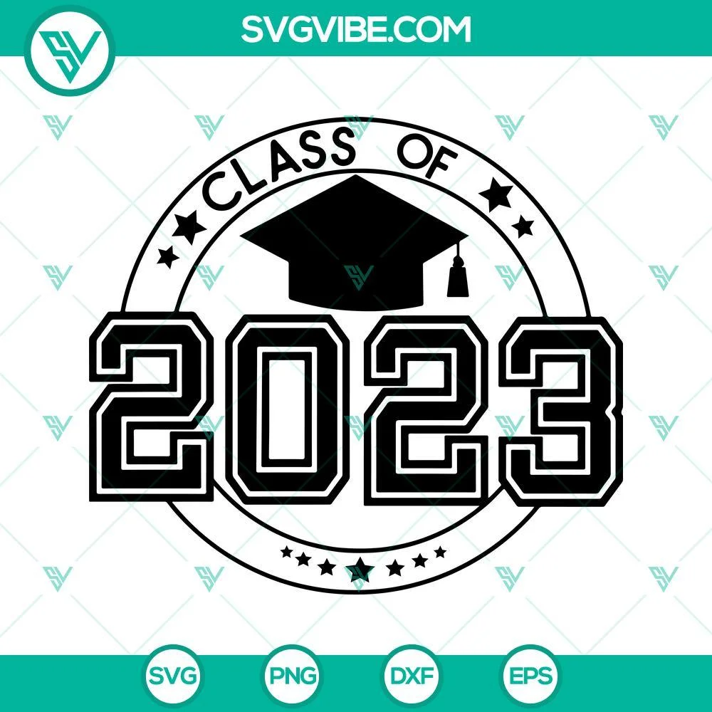 School, SVG Files, Class Of 2023 SVG Image, Senior 2023 SVG File, Senior SVG 1