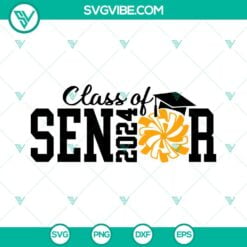 School, SVG Files, Class Of 2024 SVG File, Retro Senior 2024 SVG Download, 3