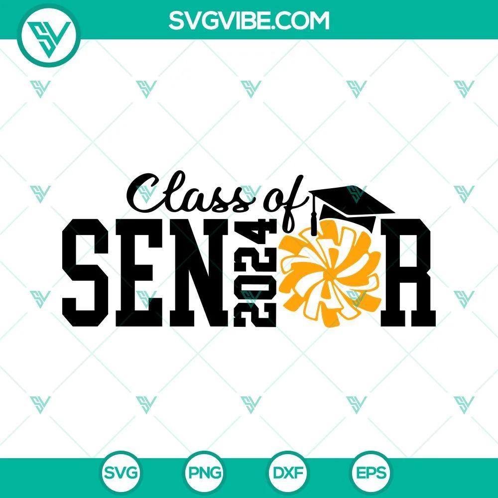 School, SVG Files, Class Of 2024 SVG File, Senior 2024 SVG Images, Graduation 1