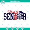 Class of Senior 2024 SVG design with graduation cap, diploma, and text. Perfect for 2024 graduates. Downloadable SVG image.