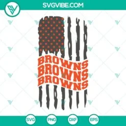 cleveland browns american flag svg browns football svg png dxf eps cut files 8 mockup