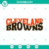 Cleveland Browns football team logo SVG design for digital cut files in PNG, DXF, and EPS formats. Great for NFL fans!