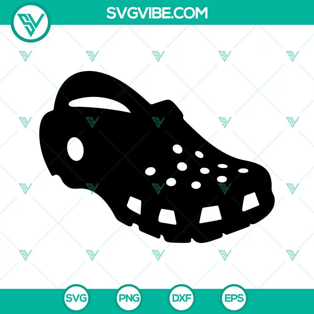 SVG Files, Trending, Clog Shoes SVG Files, Croc Sandals SVG Images PNG DXF EPS 1