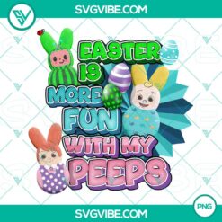 Easter, PNG Files, Cocomelon Easter Is More Fun With My Peeps PNG Images, 23