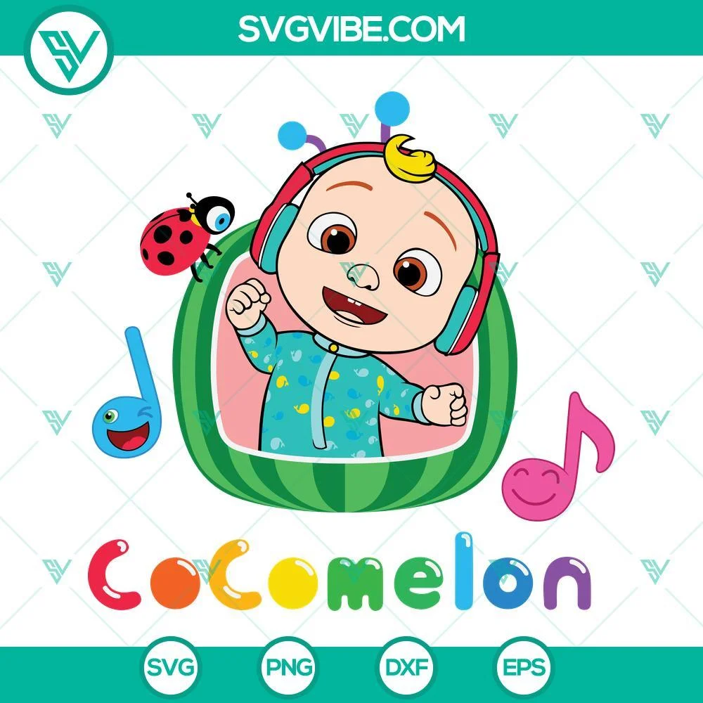 Birthday, SVG Files, Cocomelon SVG File, Cocomelon JJ SVG Images, Cocomelon PNG 1