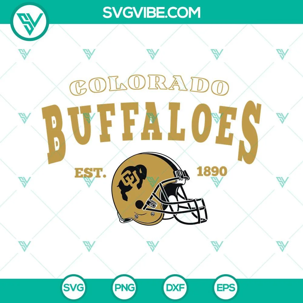 Sports, SVG Files, Colorado Buffaloes SVG Images, Colorado Buffaloes Football 1