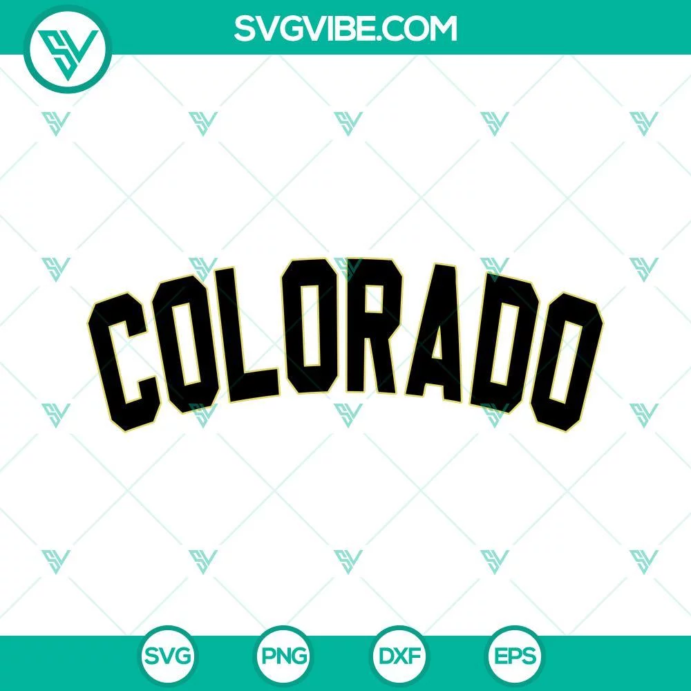 Sports, SVG Files, Colorado SVG File, Colorado Buffaloes Football SVG Files Cut 1