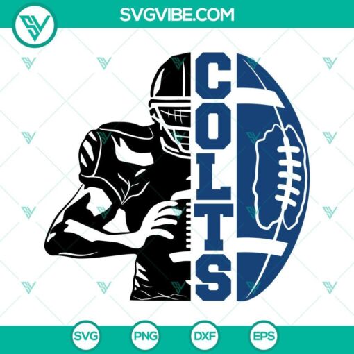 colts football half player svg colts team svg half football half player svg football season svg 3 mockup