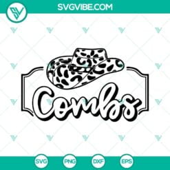 Musics, SVG Files, Combs Leopard Cowboy Hat SVG Image, Luke Combs SVG Image, 12