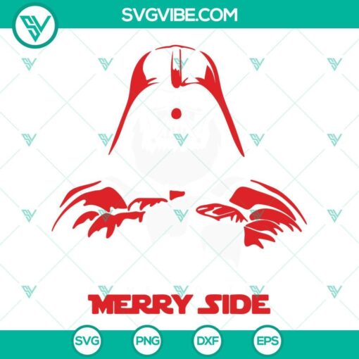 come to the merry side svg darth vader christmas svg star wars christmas svg png dxf eps cut files 10 mockup