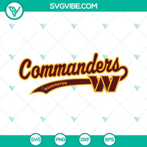 commanders svg washington commanders svg png dxf eps cricut silhouette washington commanders logo svg 9 mockup