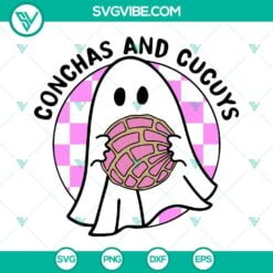 Halloween, SVG Files, Conchas And Cucuys Mexican Ghost SVG File, Spooky Conchas 2