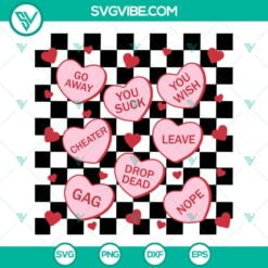 Disney, SVG Files, Valentine's Day, Mickey Candy Hearts SVG Download, Mickey 3