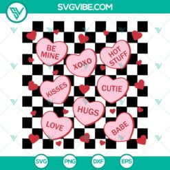 SVG Files, Valentine's Day, Love Bites SVG File, Conversation Hearts SVG 3