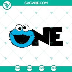 cookie monster birthday svg bundle one birthday svg sesame street party svg png dxf eps cut files 4 mockup