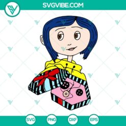 Disney, SVG Files, Coraline SVG Image, Coraline Jones SVG Download, Horror 2