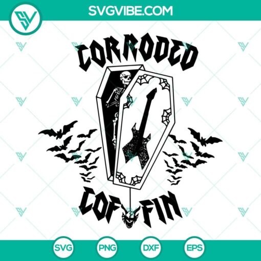 corroded coffin eddie munson guitar svg hellfire club stranger things 4 svg 6 mockup