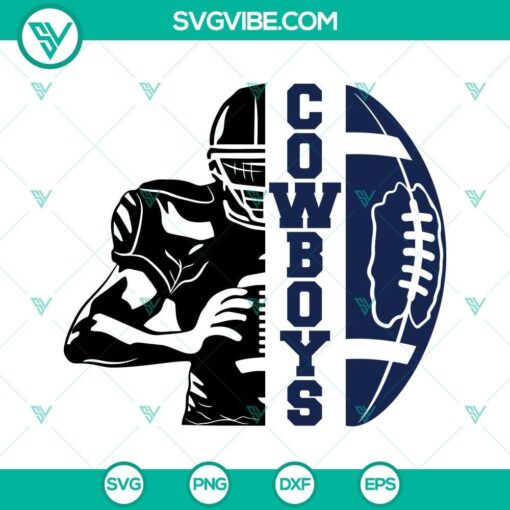 cowboys football half player svg cowboys team svg half football half player svg football season svg 8 mockup